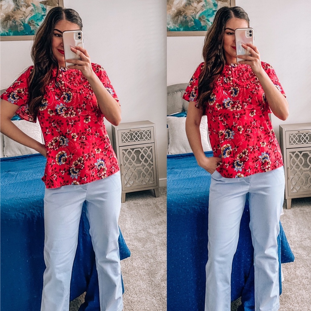 Pink Floral Top